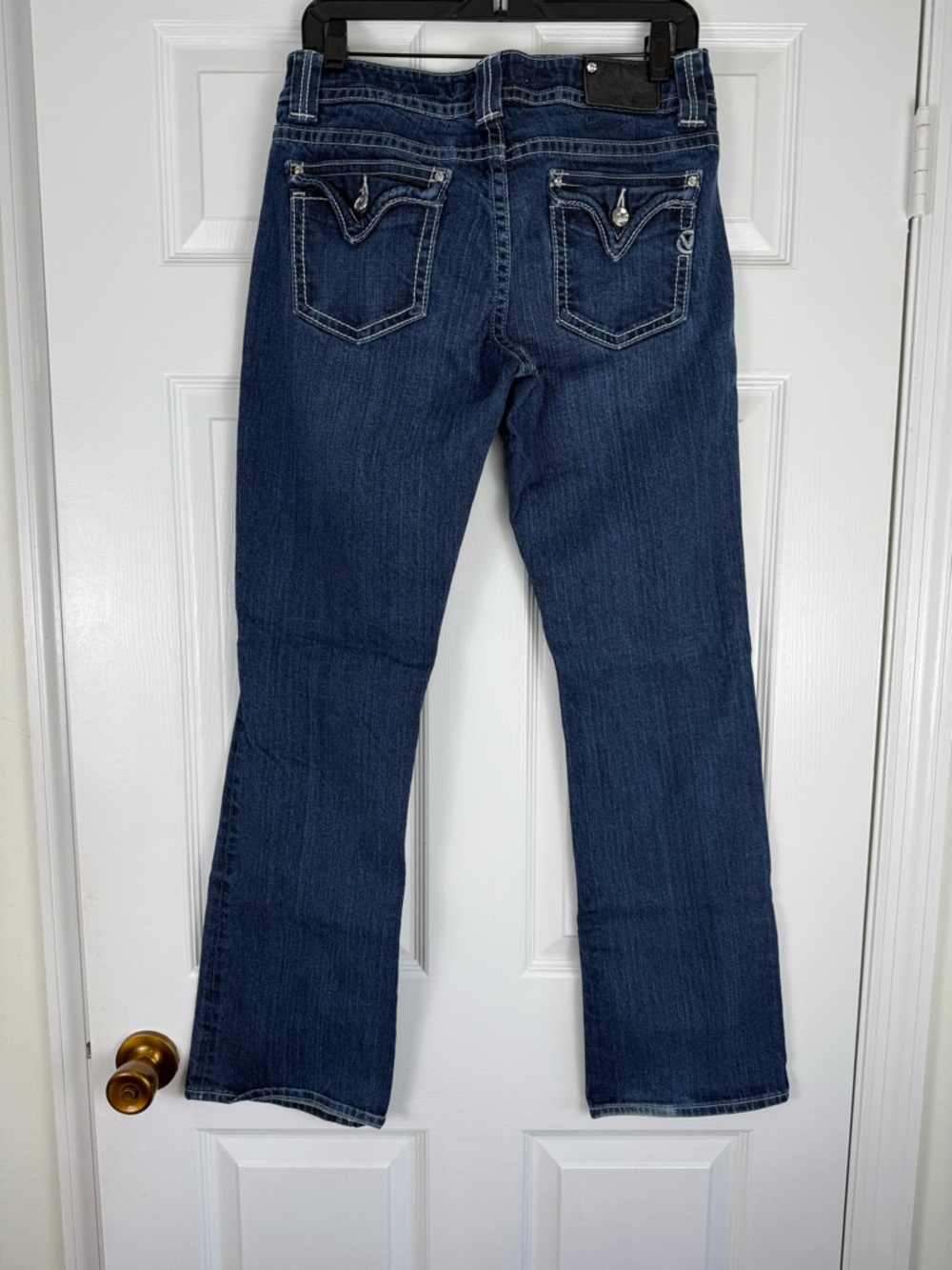 Vigoss Collection Bootcut Jeans with Double-V Back Pockets Double Button Waist 7